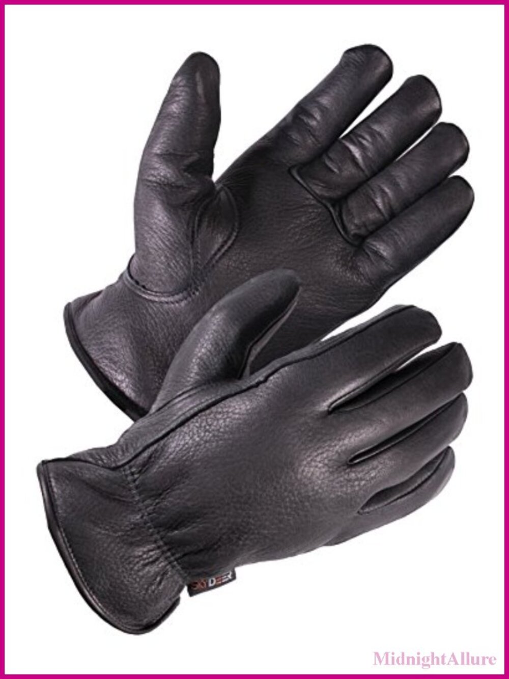 Full Deerskin Leather Winter Work Gloves 3M Thinsulate Thermal Insulated